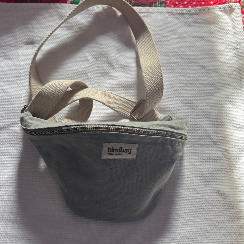 Hind Olive Crossbody Bag